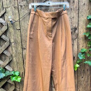 Zara brand size 5 wide-leg tan pants
